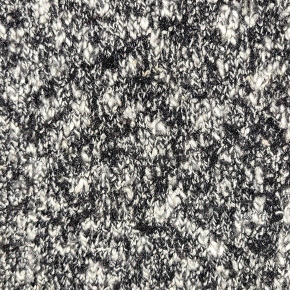 Davina nubby chunky black/white cotton polyester wool blend sweater SM - Picture 5 of 7